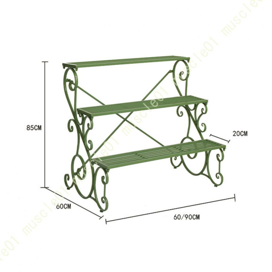 ガーデンラック フラワースタンド 3段 鉄 プランタースタンド 盆栽棚 植物棚 園芸ラック 花台 鉢植え スタンド 多機能収納ラック ガーデン用品 屋外 室内｜muscle01｜06