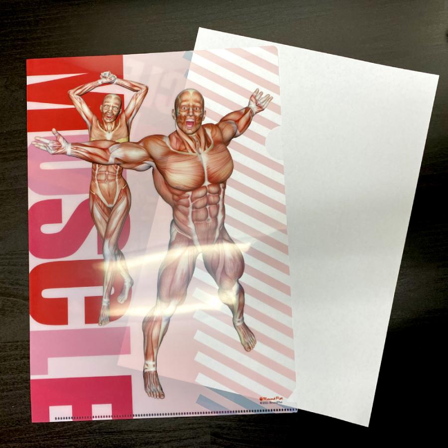 筋次郎コレクション1 クリアファイル30枚セット（3種×10枚） : 筋肉