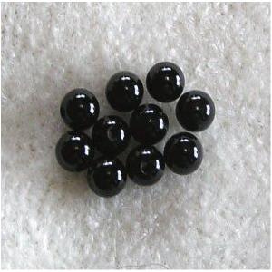 オニキスビーズ ミニチュア用 黒 球体 特価品コーナー 穴開きタイプ ２mm 材料 グラスアイ 資材 手作り ぬいぐるみ目 １０個