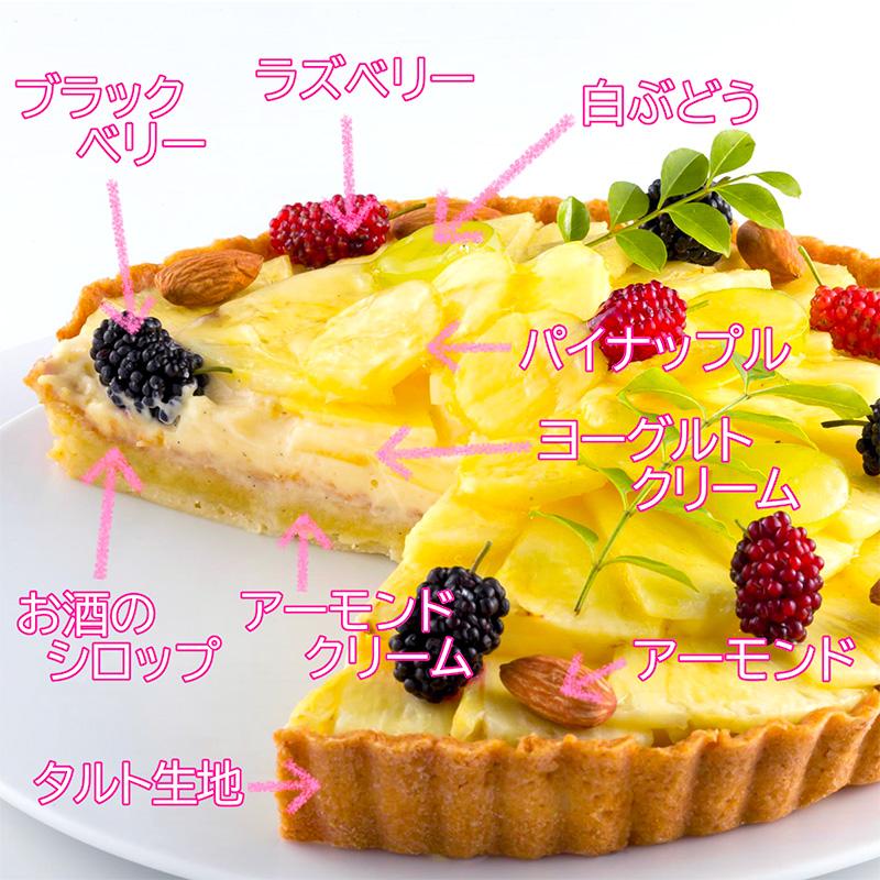 ケーキ・タルト パイナップルタルト 直径22cm /ミュゼ・ド・ガトー