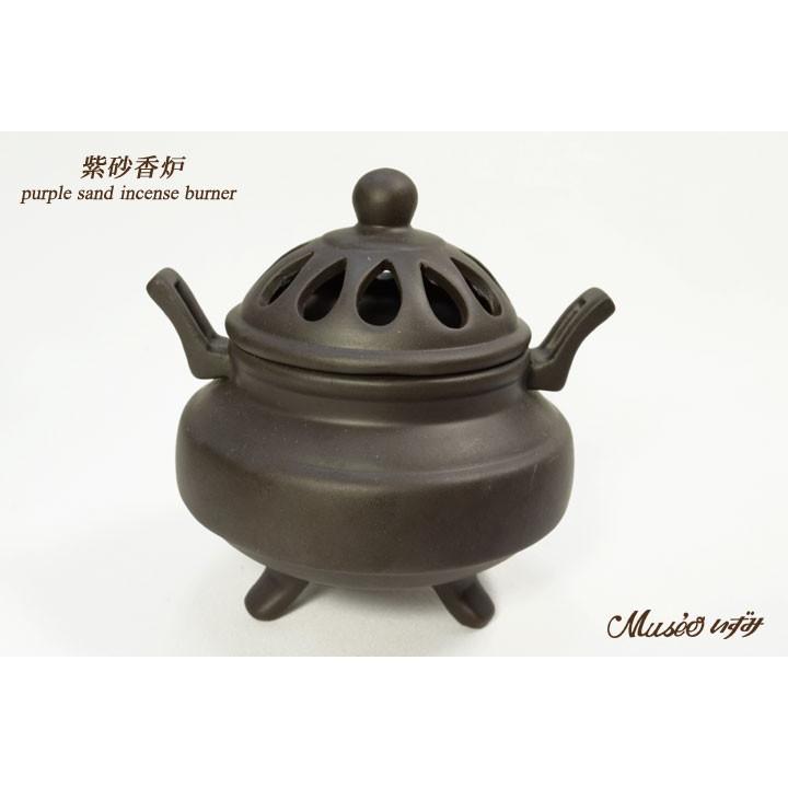 セージ・お香が良く燃える 天然石・空間の浄化用 文昌塔紫砂浄化香炉