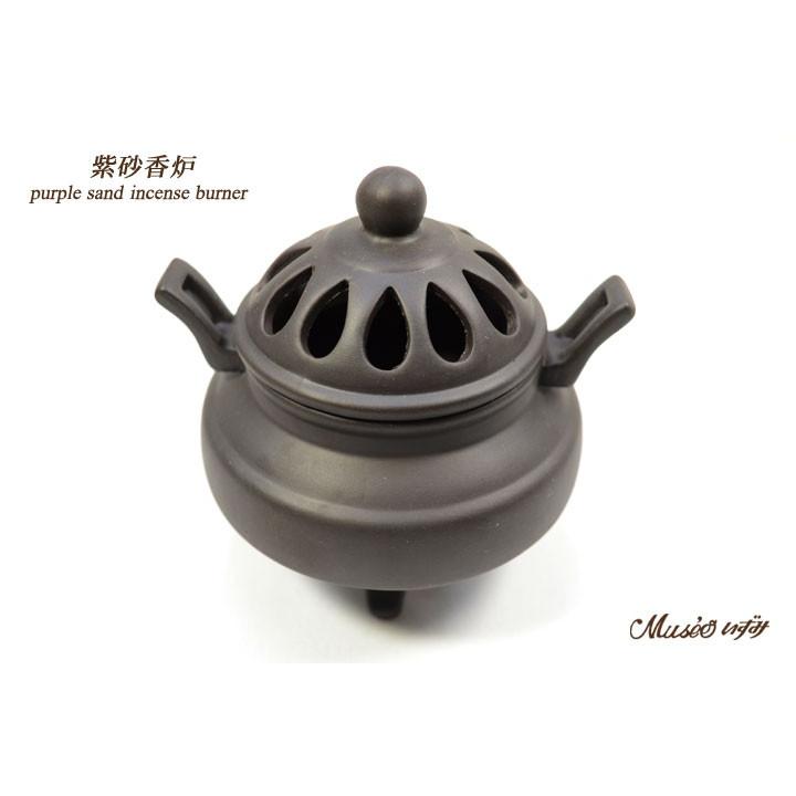 セージ・お香が良く燃える 天然石・空間の浄化用 文昌塔紫砂浄化香炉