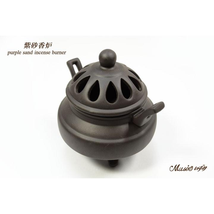 セージ・お香が良く燃える 天然石・空間の浄化用 文昌塔紫砂浄化香炉
