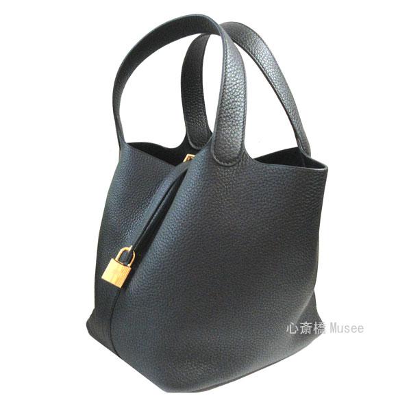 ピコタン ≪新品≫HERMES エルメス カデナロック 22 MM 黒 ブラック 