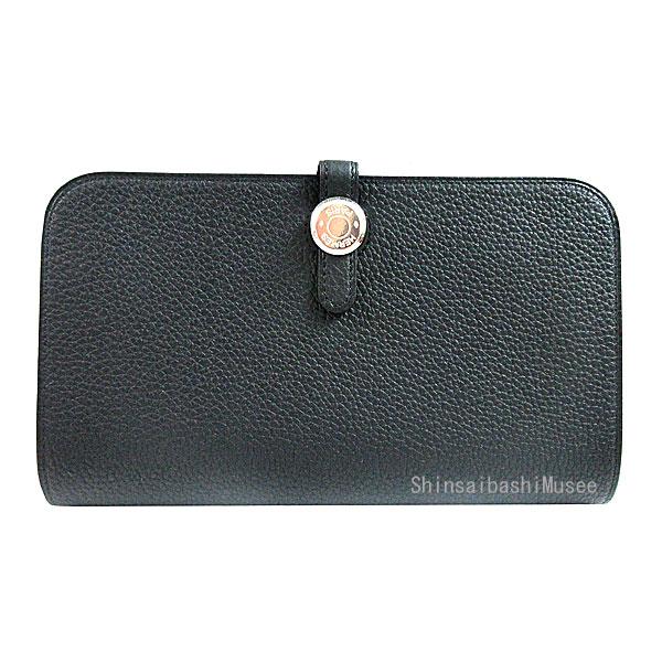 Dogon 《 新品 》 HERMES エルメス ドゴン デュオ GM トゴ 黒 ブラック