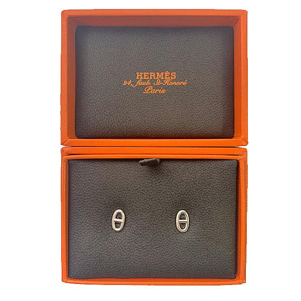 《 新品 》 エルメス シェーヌダンクル ファランドール ピアス TPM シルバー製 SV925 HERMESの画像
