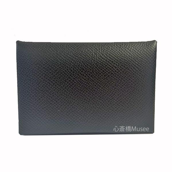 エルメス カルヴィ エプソン ブラック ケース カードケース Z刻印 エルメス カルヴィ ヴォーエプソン ブラック カードケース 箱 W刻印