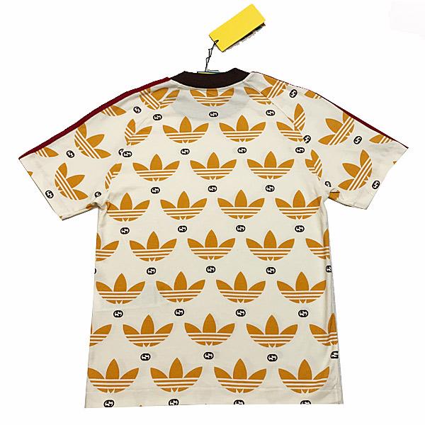 ≪ 新品 ≫ adidas x Gucci メンズ トレフォイル プリント Tシャツ XS サイズ グッチ　アディダス スペシャルパッケージの画像