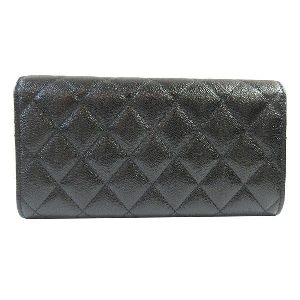 【売り切りお値下げ】 ≪新品≫CHANEL シャネル 2022年プレコレクション フラップ 長財布 AP2961 B08937 94305 黒 ゴールド金具 BIG CCマーク キャビアスキン 箱 リボン 【4595395370】(164560円)