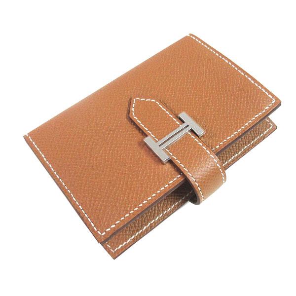 エルメス HERMES ベアンミニ ゴールド 財布 ウォレット HERMES（エルメス） ≪ 新品 ≫ ベアン ミニ ゴールド シルバー金具 箱