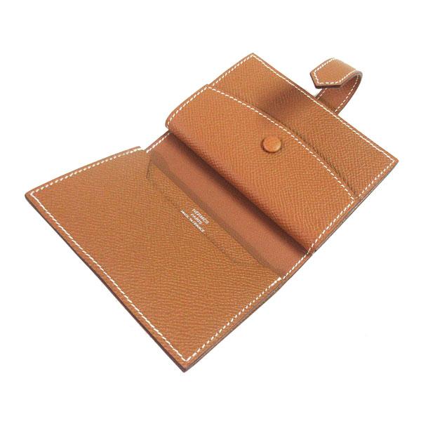 エルメス   ベアン　財布 エルメス ベアンミニ ブラック ヴォーエプソン ゴールド金具