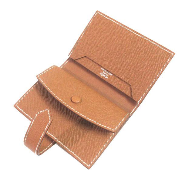 エルメス  ベアン 財布 HERMES（エルメス） ≪ 新品 ≫ ベアン ミニ ゴールド シルバー金具 箱