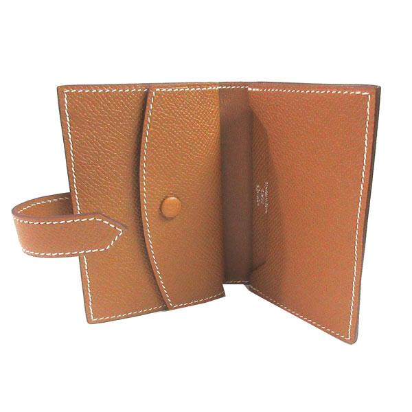エルメス HERMES ベアンミニ ゴールド 財布 ウォレット HERMES（エルメス） ≪ 新品 ≫ ベアン ミニ ゴールド シルバー金具 箱