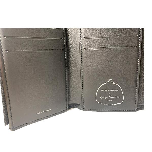 ≪ 新品 ≫ ルイヴィトン 草間彌生 コラボ LV × YK ポルトフォイユ カプシーヌ コンパクト M81963 黒 LOUIS VUITTON CAPUCINE COMPACT Black ヴィトン ミニ財布の画像