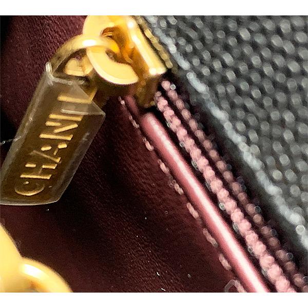 ブラックレザー ハンドバッグ ゴールド金具 名東】【CHANEL】シャネル ココハンドル29 マトラッセ キャビアスキン
