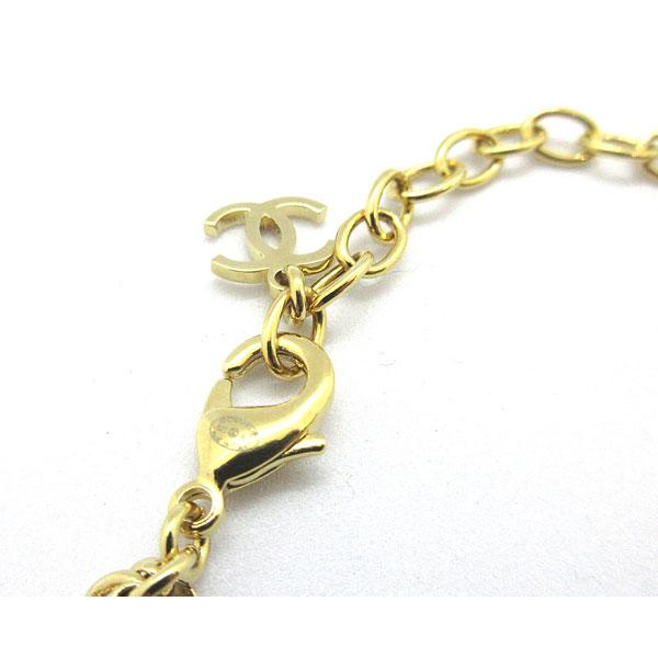 ≪新品≫ CHANEL シャネル CCマーク チョーカー 三連 ネックレス ABA260 B10486 NN007 ハート ゴールド チェーン ラインストーン ココの画像