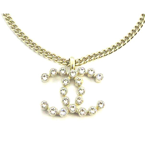 ≪新品≫CHANEL シャネル CCマーク Big チョーカー ネックレス CCマーク ゴールド ラインストーン ABA439 B10548 NN157 Gold COCOの画像