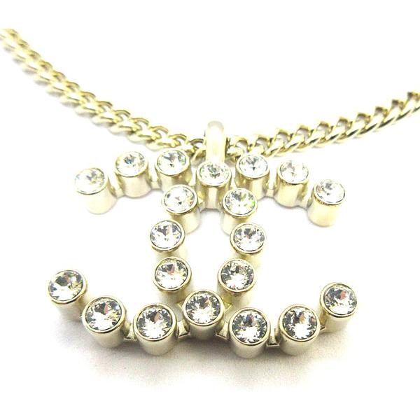 ≪新品≫CHANEL シャネル CCマーク Big チョーカー ネックレス CCマーク ゴールド ラインストーン ABA439 B10548 NN157 Gold COCOの画像