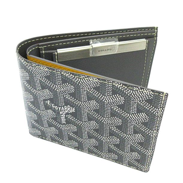 GOYARD 二つ折り財布 ゴヤール 「サンフロランタン」 2つ折り 財布 黒 ブラック (GOYARD