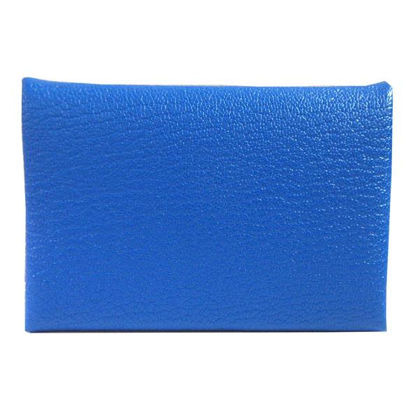 値下げ！未使用HERMES カルヴィデュオ ブルーロワイヤル 青 HERMES エルメス コインケース CALVI DUO VERSO カルヴィ デュオ