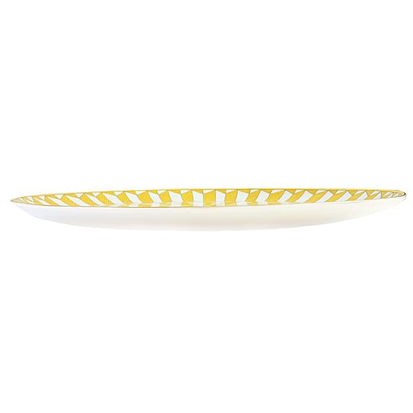 HERMES - エルメス HERMES タルトプラッター 〈ソレイユ・ドゥ・エルメス〉 プレート 食器 32cm 皿 タルトプレート お皿 陶器 イエロー 未使用 エルメス HERMES タルトプレート タルトプラッター 32cm
