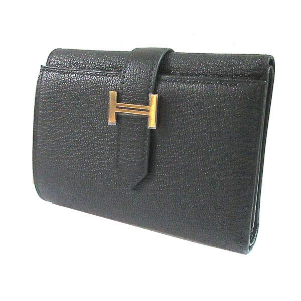 Bearn ≪新品≫ HERMES エルメス ベアン コンビネ 三つ折り ミニ財布