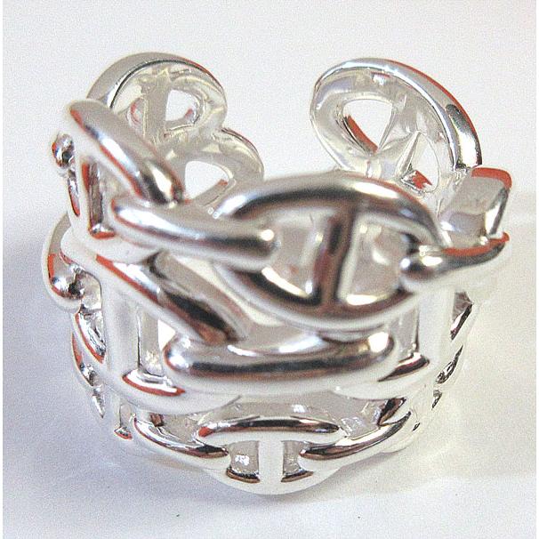 【新品】HERMES リング シェーヌ ダンクル ・ アンシェネ GM 55 エルメス リング シェーヌダンクル アンシェネ GM #55 SV925 箱