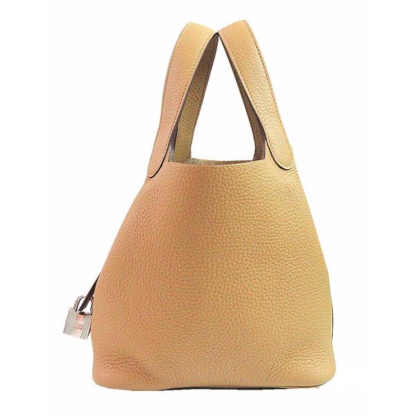 ≪新品≫HERMES エルメス ピコタン ロック 18 PM ビスキュイ シルバー