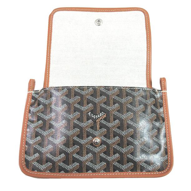 ≪新品≫ GOYARD ゴヤール プリュメ PLUMET ポーチウォレット ナチュラル 茶 黒 ブラック ショルダーバッグ 財布｜musee-jp｜07