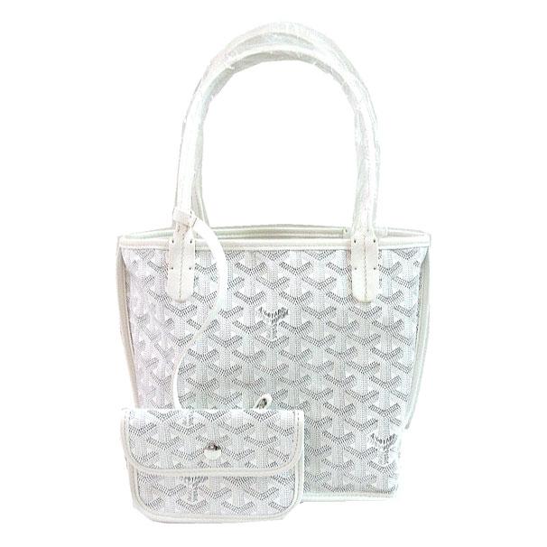 GOYARD ゴヤール アンジュ ミニ 白 ホワイト トート ポーチ ≪新品≫ GOYARD ゴヤール アンジュ ミニ 白 ホワイト トート