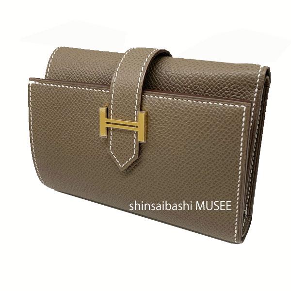 Bearn ≪ 新品 ≫ HERMES エルメス ベアン コンビネ 三つ折り ミニ財布