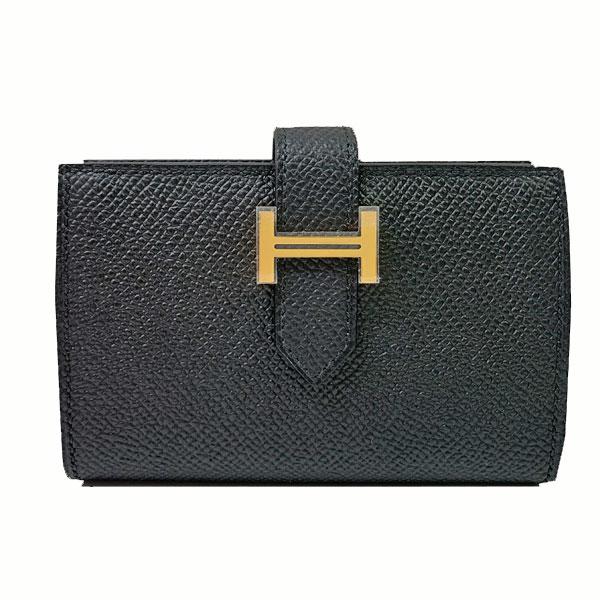 Bearn ≪ 新品 ≫ エルメス ベアン ミニ ブラック 黒 ゴールド金具 