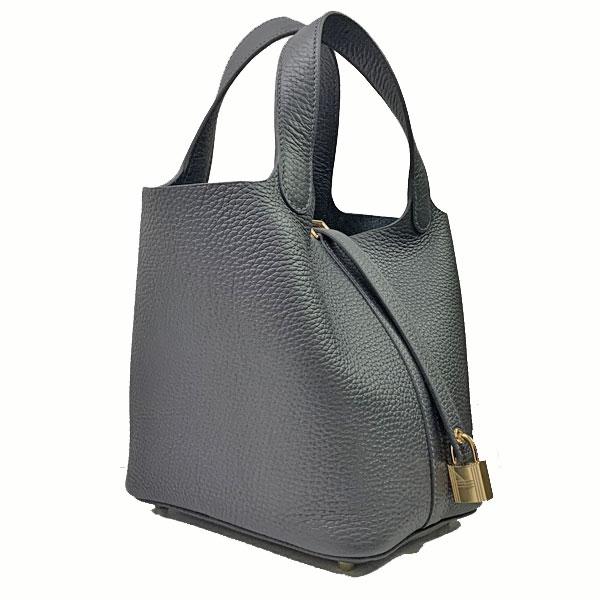 ピコタン ≪ 新品 ≫ エルメス ロック 18 PM キャバン ゴールド