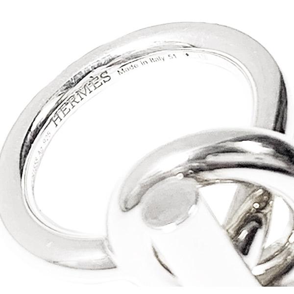 【HERMES】ギフトにも★エシャペ リング MM 楽天市場】【中古】｜HERMES エルメス エシャペMM リング #58