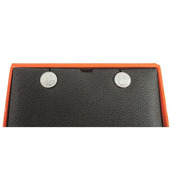《 新品 》 エルメス エクスリブリス TPM ピアス シルバー TPM SV925    [BrandNew] Hermes Exlibris TPM Earrings Silver TPM SV925の画像