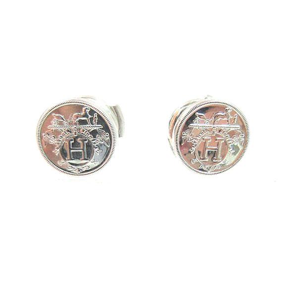 《 新品 》 エルメス エクスリブリス TPM ピアス シルバー TPM SV925    [BrandNew] Hermes Exlibris TPM Earrings Silver TPM SV925の画像