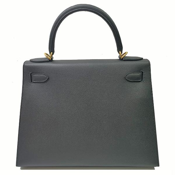 Kelly ≪新品≫エルメス ケリー 25 外縫い ヴォーエプソン 黒 ブラック