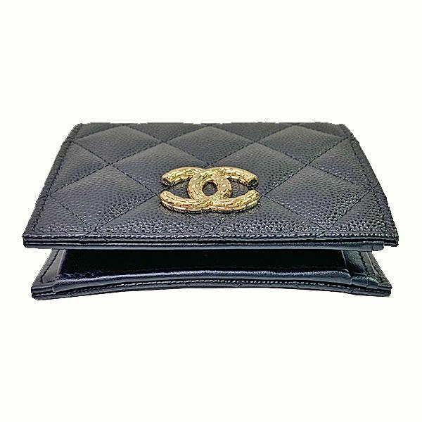 ≪ 新品 ≫シャネル マトラッセ 二つ折り財布 ミニ AP40858 B16988 94305 スモール ウォレット 黒 ブラック ゴールド金具 ココ Big CCマークの画像