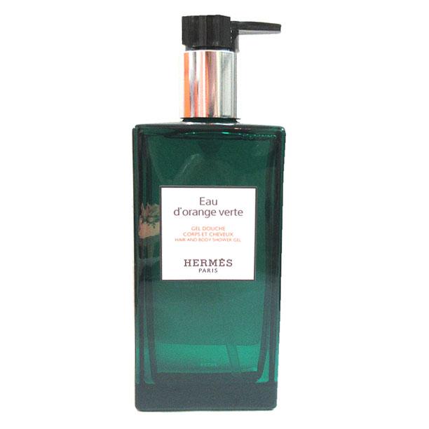 ≪ 新品 ≫エルメス ヘア ＆ ボディ シャワージェル 《 オードランジュ ヴェルト 》ガラス製 グリーン 緑 角型_4