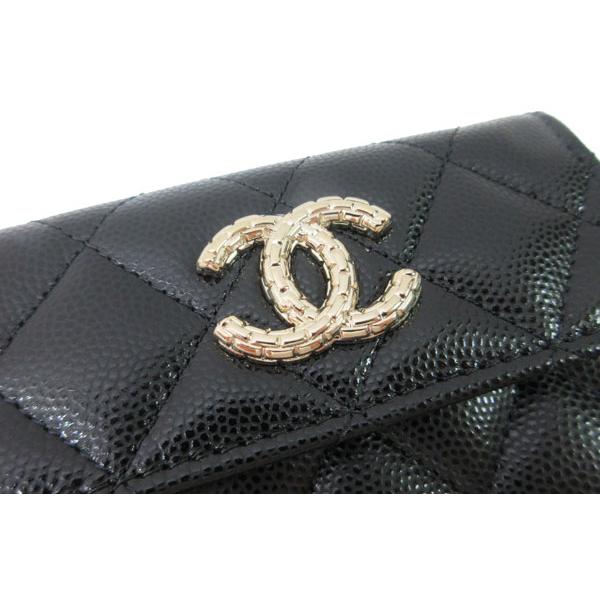 CHANEL ≪新品≫シャネル スモール フラップ ウォレット 黒