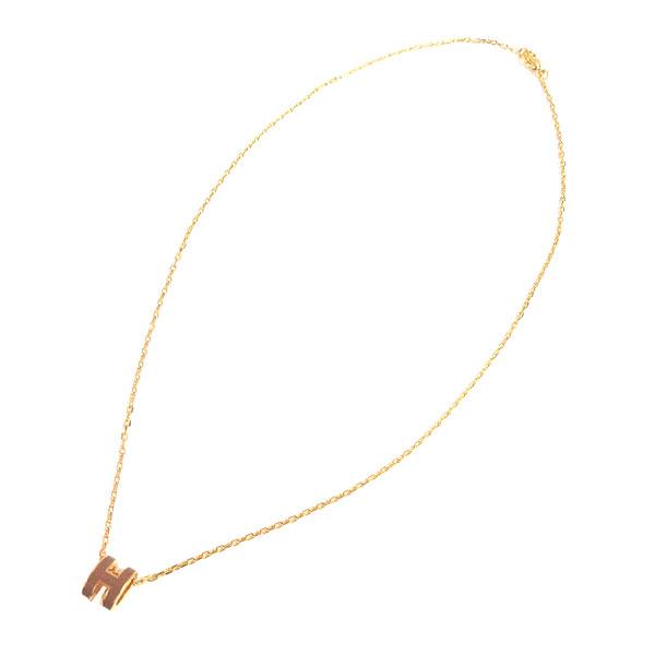 エルメス ポップHミニネックレスニューゴールド新色