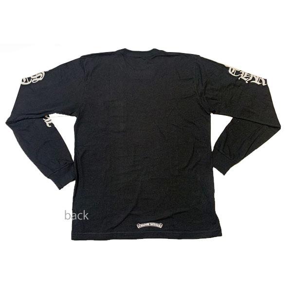 ≪新品≫  クロムハーツ メンズ ロングスリーブ Tシャツ ネックロゴ ブラック 黒 Lサイズの画像