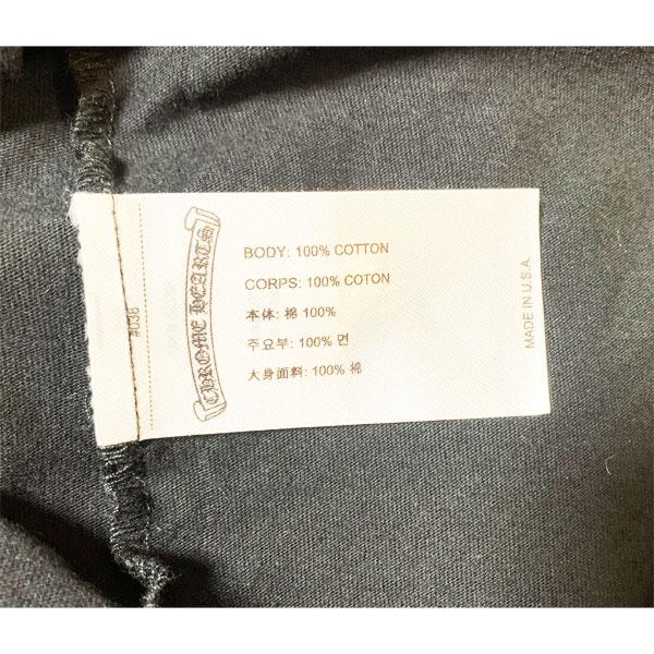 ≪新品≫  クロムハーツ メンズ ロングスリーブ Tシャツ ネックロゴ ブラック 黒 Lサイズの画像