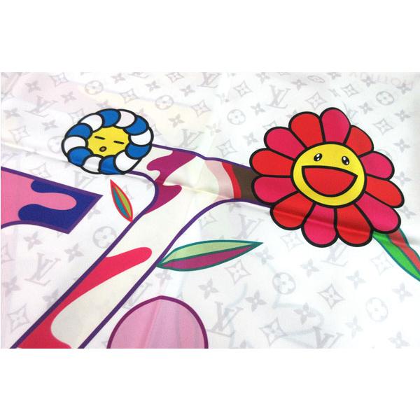 LOUIS VUITTON ≪ 新品 ≫ルイヴィトン 村上隆 コラボ LV × TM カレ90  