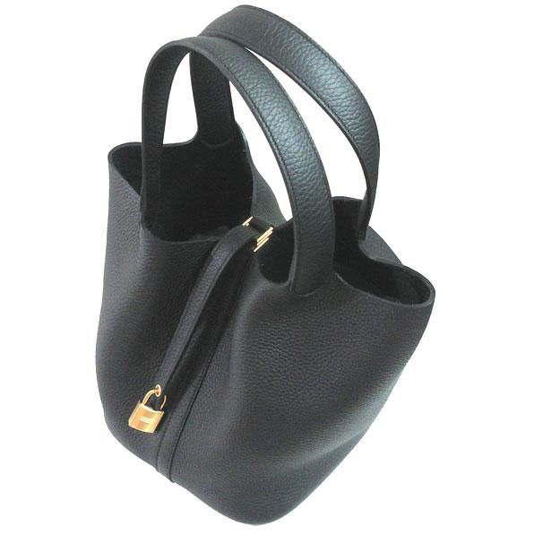 ピコタン ≪新品≫HERMES エルメス カデナロック 22 MM 黒 ブラック 