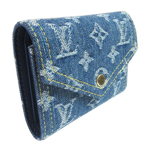 D*送様 ポルトフォイユ ヴィクトリーヌ M13212 デニム生地 ルイヴィトン 財布 LOUIS VUITTON 財布 レディース 三つ折り財布