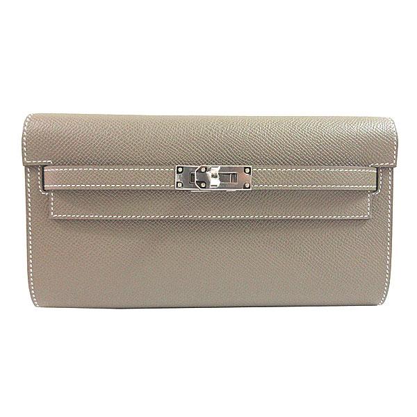 ≪ 新品 ≫ エルメス ケリー ロング トゥーゴー エトゥープ シルバー