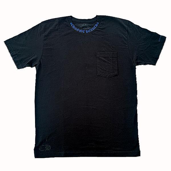 Chrome Hearts ネックロゴTシャツ XLサイズ ブラック×ブルー 17401_1.jpg