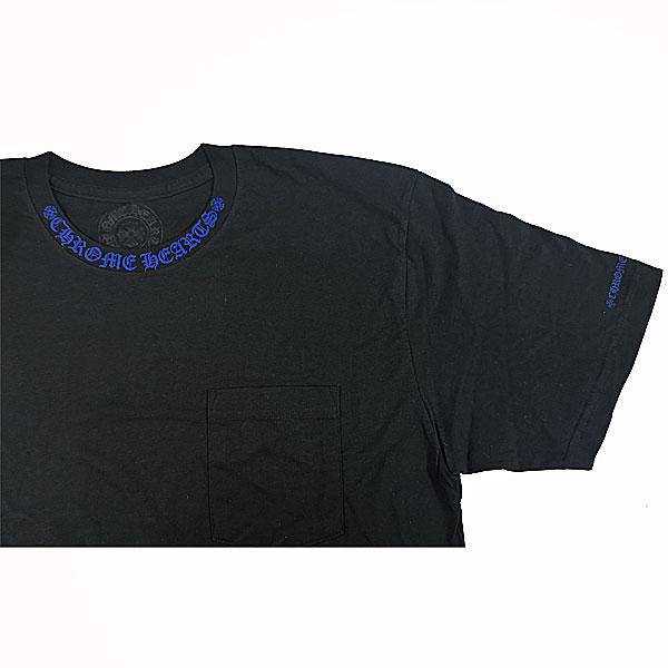 ≪新品≫ クロムハーツ 2025年 メンズ Tシャツ 黒 ブラック ネックロゴ