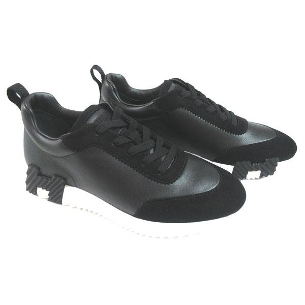【専用】エルメスバウンシング　オールレザー　ハイテクスニーカー　ブラック35.5 専用】エルメスバウンシング オールレザー ハイテクスニーカー